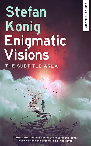 3D mockup of Matterhorn #15609 - Premade Abstract Book Cover | BookCoverZone