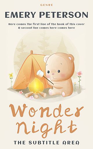 3D mockup of Ecru White #15751 - Premade Nature Book Cover | BookCoverZone