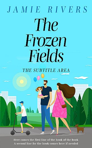 3D mockup of Aquamarine Blue #16130 - Premade Chick Lit Book Cover | BookCoverZone