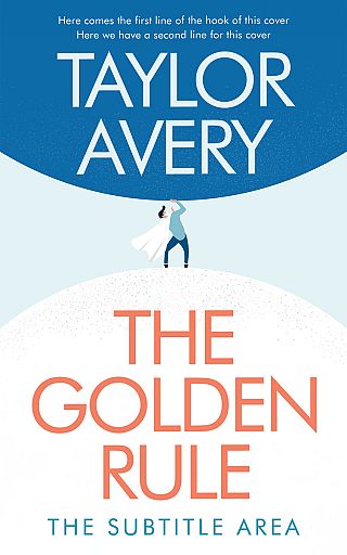 3D mockup of Tory Blue #17022 - Premade Abstract Book Cover | BookCoverZone