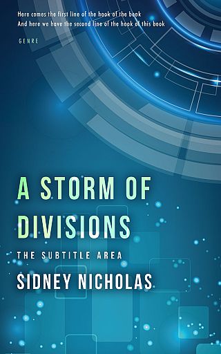 3D mockup of Blumine #20516 - Premade Abstract Book Cover | BookCoverZone