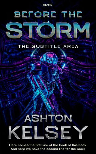 3D mockup of Ebony #20590 - Premade Science Fiction Book Cover | BookCoverZone