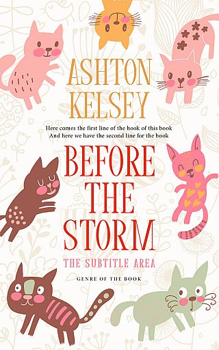 3D mockup of White Linen #20627 - Premade Children's Book Cover | BookCoverZone