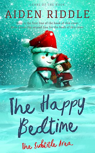 3D mockup of Aquamarine Blue #21217 - Premade Children's Book Cover | BookCoverZone