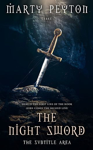 3D mockup of Ebony #21651 - Premade Fantasy Book Cover | BookCoverZone