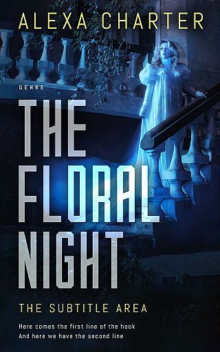 3D mockup of Black #21880 - Premade Fantasy Book Cover | BookCoverZone