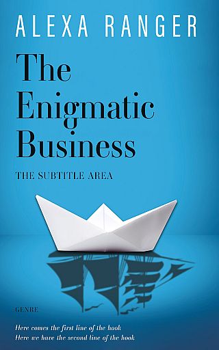 3D mockup of Curious Blue #22370 - Premade Business Book Cover | BookCoverZone