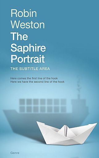 3D mockup of Hippie Blue #22423 - Premade Business Book Cover | BookCoverZone