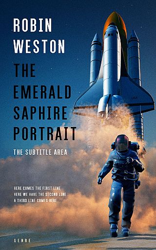 3D mockup of San Juan #22507 - Premade Science Fiction Book Cover | BookCoverZone