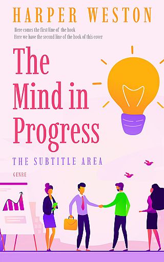 3D mockup of Carousel Pink #22818 - Premade Business Book Cover | BookCoverZone