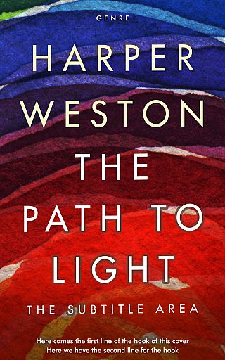 3D mockup of Wine Berry #23037 - Premade Abstract Book Cover | BookCoverZone