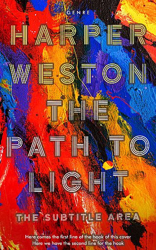 3D mockup of Biscay #23039 - Premade Abstract Book Cover | BookCoverZone