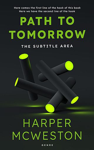 3D mockup of Shark #23190 - Premade Abstract Book Cover | BookCoverZone