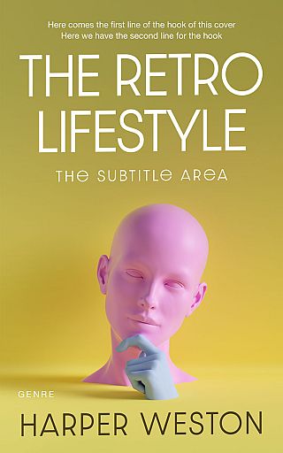 3D mockup of Husk #23344 - Premade Abstract Book Cover | BookCoverZone