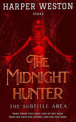 3D mockup of Rustic Red #23424 - Premade Horror Book Cover | BookCoverZone