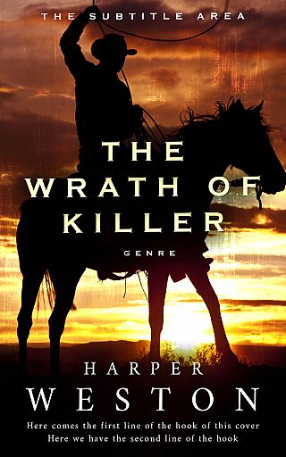 3D mockup of Harvest Gold #23933 - Premade Action & Adventure Book Cover | BookCoverZone