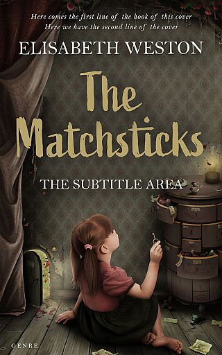 3D mockup of Taupe #24016 - Premade Surreal Book Cover | BookCoverZone