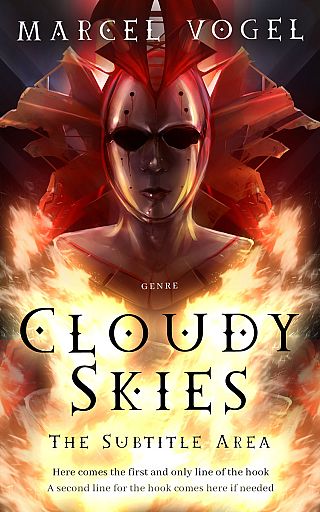 3D mockup of Burnt Umber #24388 - Premade Fantasy Book Cover | BookCoverZone