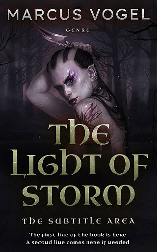 3D mockup of Thunder #24647 - Premade Fantasy Book Cover | BookCoverZone