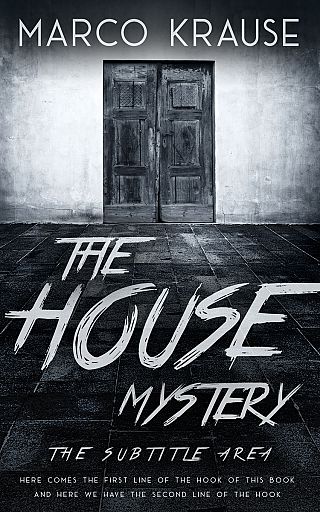 3D mockup of Ghost #25081 - Premade Abstract Book Cover | BookCoverZone