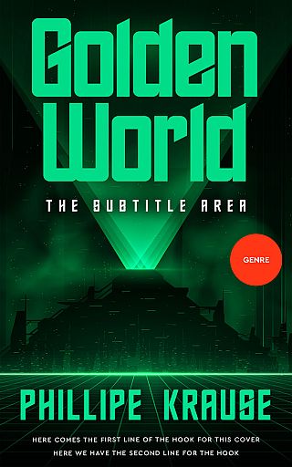 3D mockup of Bottle Green #25114 - Premade Science Fiction Book Cover | BookCoverZone