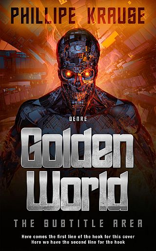 3D mockup of Antique Brass #25121 - Premade Science Fiction Book Cover | BookCoverZone