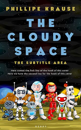 3D mockup of Cod Gray #25256 - Premade Science Fiction Book Cover | BookCoverZone