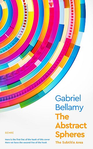 3D mockup of Ebb #26076 - Premade Abstract Book Cover | BookCoverZone