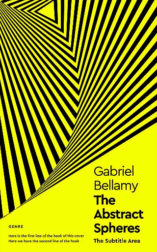 3D mockup of Yellow #26081 - Premade Abstract Book Cover | BookCoverZone