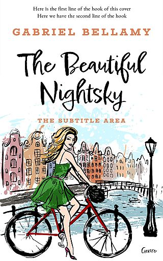 3D mockup of Hunter Green #26150 - Premade Abstract Book Cover | BookCoverZone