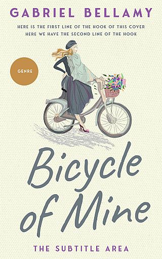 3D mockup of Ecru White #26244 - Premade Travel Book Cover | BookCoverZone