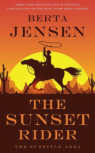 3D mockup of Flame Pea #26435 - Premade Western Book Cover | BookCoverZone