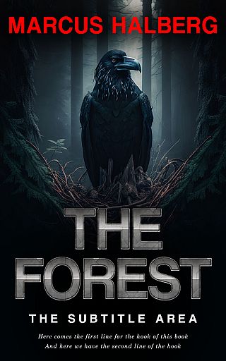 3D mockup of Black #26779 - Premade Fantasy Book Cover | BookCoverZone