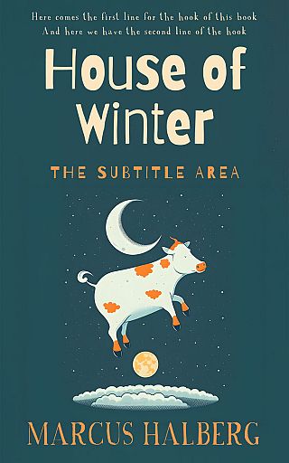 3D mockup of Blue Dianne #26853 - Premade Surreal Book Cover | BookCoverZone