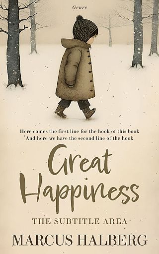 3D mockup of Stark White #26870 - Premade Nature Book Cover | BookCoverZone