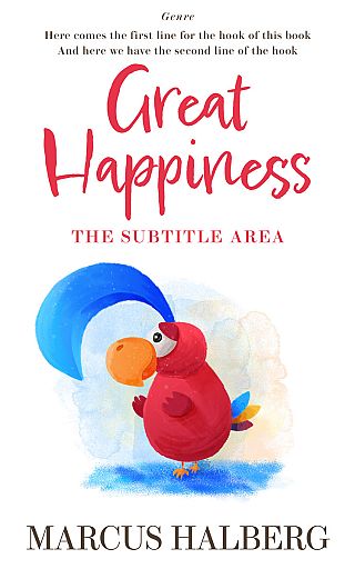 3D mockup of Curious Blue #26879 - Premade Chick Lit Book Cover | BookCoverZone