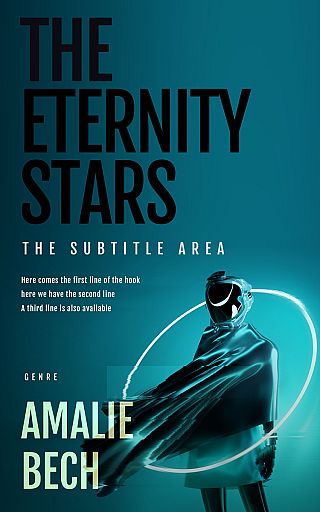 3D mockup of Deep Sea Green #27907 - Premade Science Fiction Book Cover | BookCoverZone