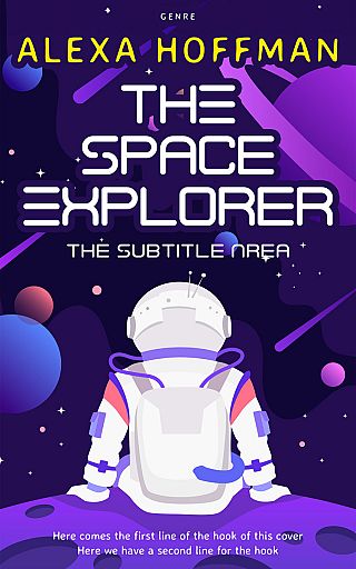 3D mockup of Violet #28553 - Premade Science Fiction Book Cover | BookCoverZone