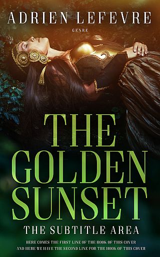 3D mockup of Hunter Green #29397 - Premade Fantasy Book Cover | BookCoverZone