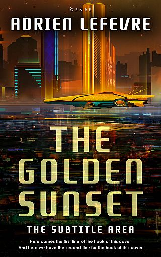 3D mockup of Night Rider #29538 - Premade Travel Book Cover | BookCoverZone