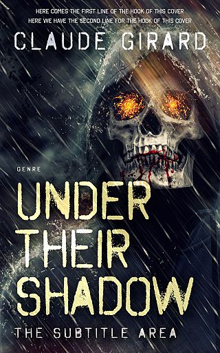 3D mockup of Shark #29875 - Premade Horror Book Cover | BookCoverZone