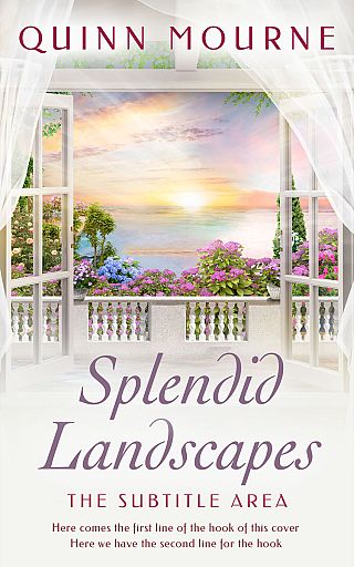 3D mockup of Satin Linen #30152 - Premade Travel Book Cover | BookCoverZone