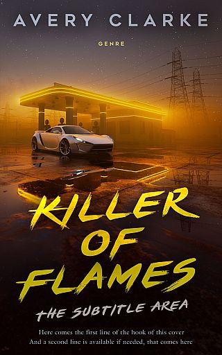 3D mockup of Oil #30387 - Premade Apocalyptica Book Cover | BookCoverZone