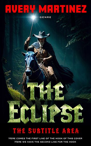 3D mockup of Black Bean #31265 - Premade Fantasy Book Cover | BookCoverZone