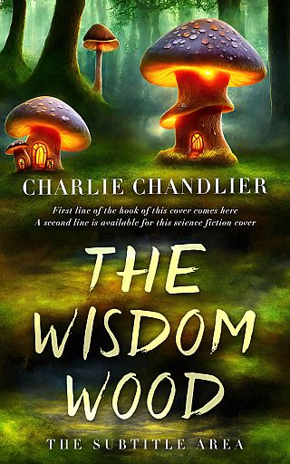 3D mockup of Woodrush #31672 - Premade Fantasy Book Cover | BookCoverZone