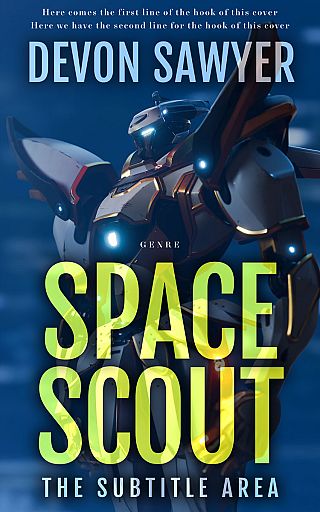 3D mockup of Blue Zodiac #32686 - Premade Science Fiction Book Cover | BookCoverZone