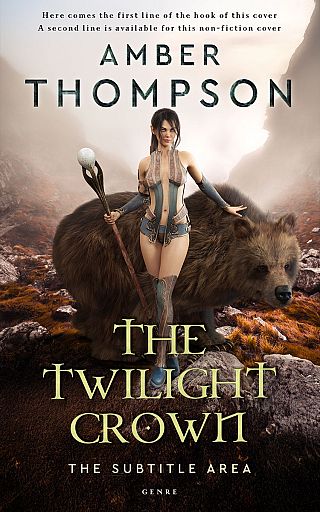 3D mockup of Pearl Bush #32952 - Premade Fantasy Book Cover | BookCoverZone