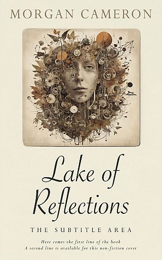 3D mockup of White Rock #32974 - Premade Poetry Book Cover | BookCoverZone