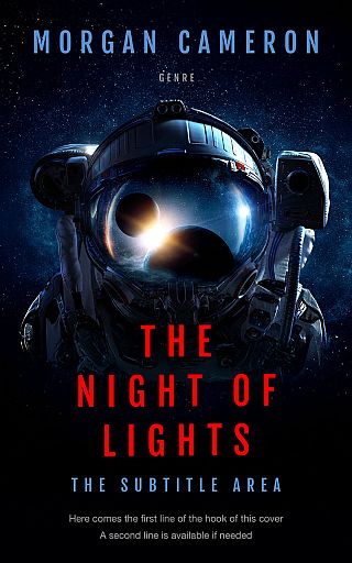 3D mockup of Ebony #33001 - Premade Science Fiction Book Cover | BookCoverZone