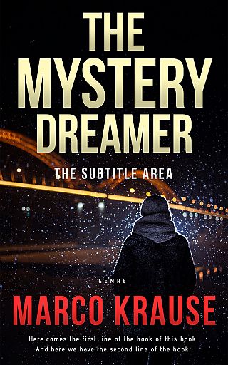 3D mockup of Gold Sand #33247 - Premade Mystery & Thriller & Suspense Book Cover | BookCoverZone